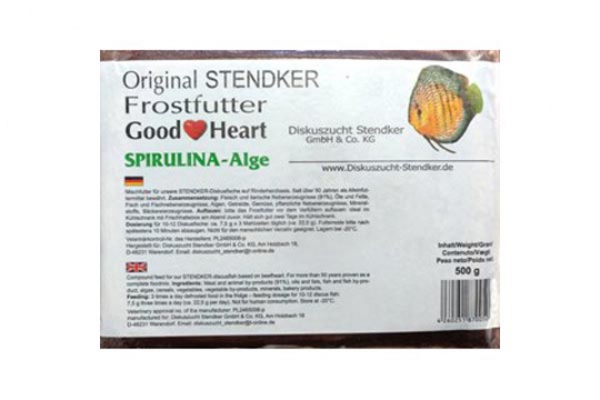 STENDKER CONGELE GOOD HEART SPIRULINA PLAQUE 500 gr