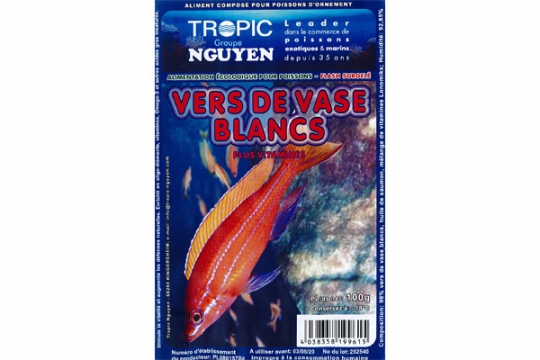 CONGELE VERS DE VASE BLANC BLISTER 100 gr