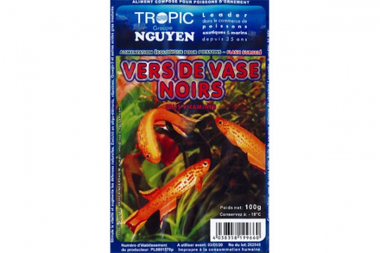 CONGELE VERS DE VASE NOIR BLISTER 100 gr 