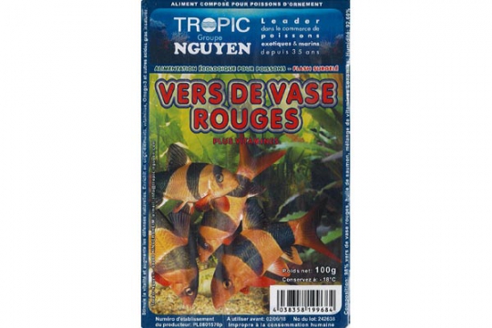 Vers de vase rouge 100g Blister
